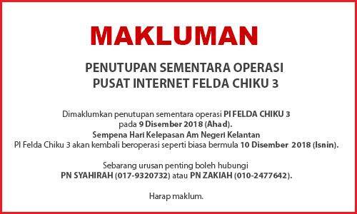 NOTIS PENUTUPAN PI pelepasan am