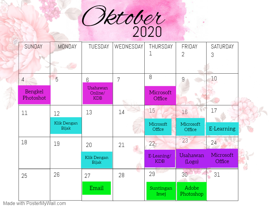 Copy of Calendar Template Made with PosterMyWall