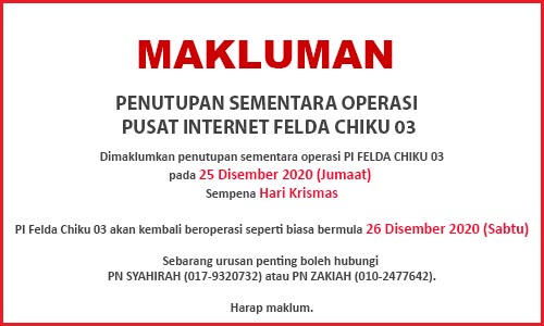 NOTIS PENUTUPAN PI KRISMAS 2020