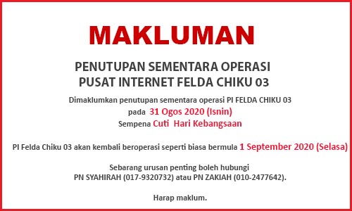 NOTIS PENUTUPAN PI merdeka