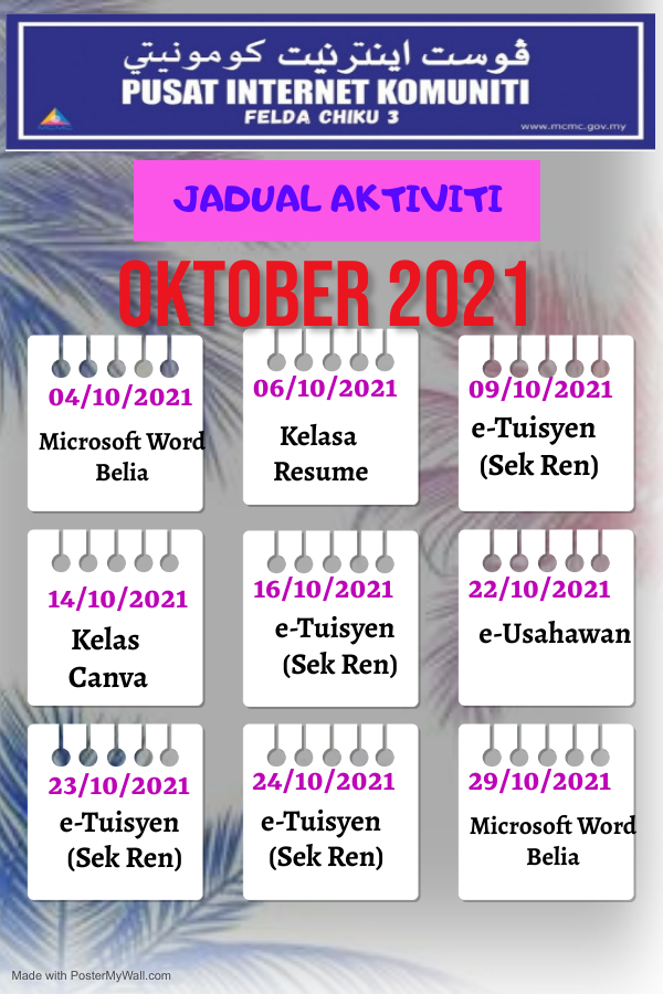 JADUAL KELAS OKT